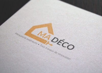 Logo Madeco sur papeterie